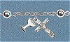 5mm 1st Communion Metal Bead Bracelet Silver Plate